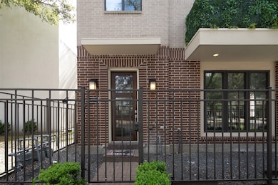 Entrance features a courtyard
