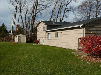 Exterior Front shed is not included is actually on