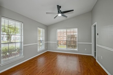 Dining room with plenty of natural light.
