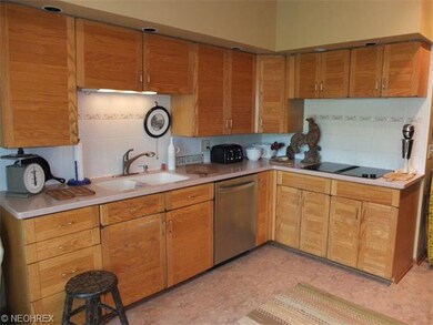 Kitchen with tile backsplash and stainless steel d