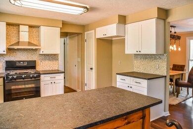 The kitchen has a pantry.
