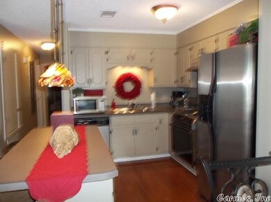 Lots of kitchen cabinets!
