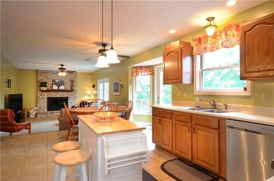 Kitchen open to family room