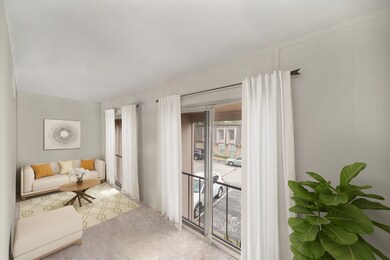 Virtually Staged: Just off of the living room is t