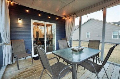 Screened in back patio