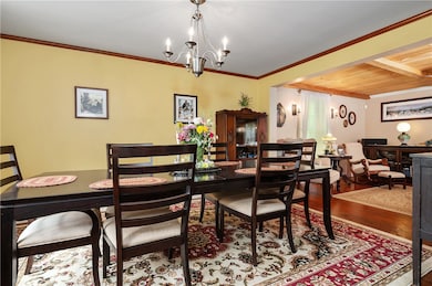 Spacious Dining Area open to Living Room and Kitch