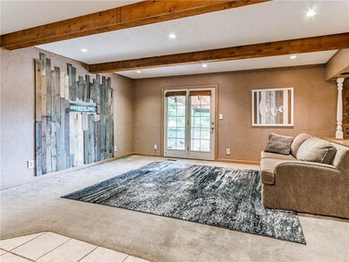 Gorgeous wood wall ready for your flat screen TV!