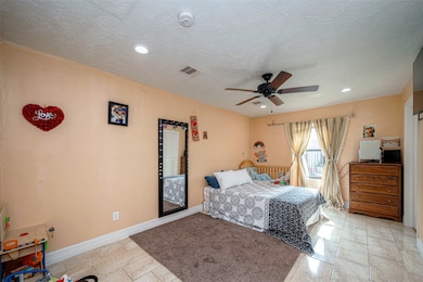 Spacious primary room off the living space