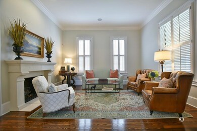 Living room in front of house