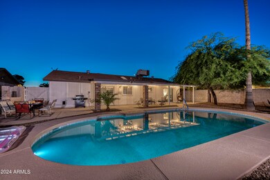 Exterior Side View at Twilight