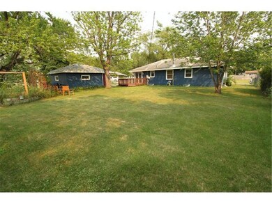Large private backyard