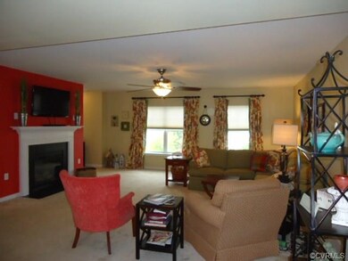 View of family room area from dining room