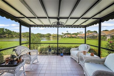 Lanai with lake view