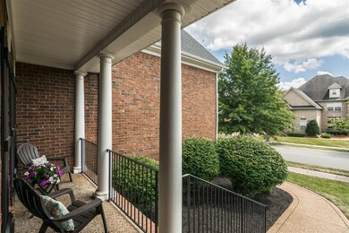 Bring your rocking chairs and enjoy this lovely covered front porch. This is just one of the many outdoor spaces you can enjoy!