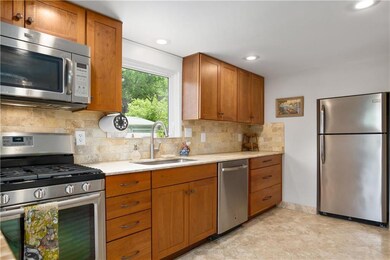Custom kitchen with imported Jerusalem Stone floor