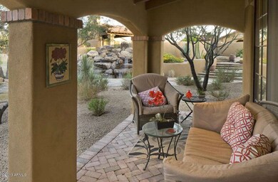 Living Room patio Waterfall view