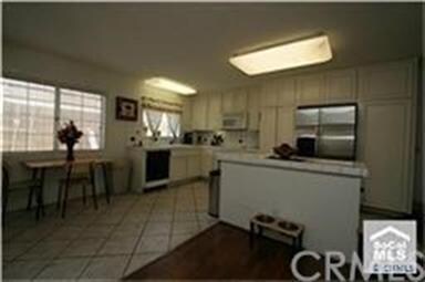 Spacious gourmet open kitchen.