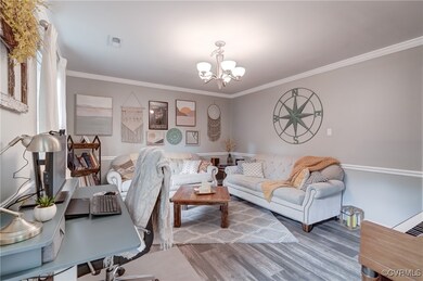 Dining room currently used as second living room