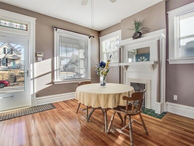 Dining Room w/ Original Fireplace Surround