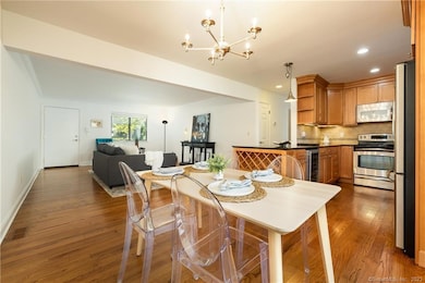 Inviting kitchen, dining room and living room that is perfectly proportioned for entertaining