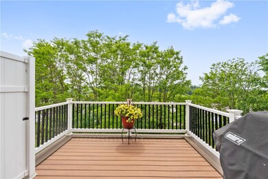 Maintenance free deck with great views...