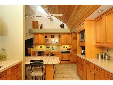 Kitchen. The kitchen is unique in design. It offer