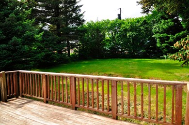 Back deck and yard view
