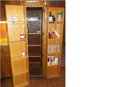 Swing out pantry doors