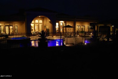 Night Shot of Back of Home