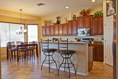 Island kitchen with bar