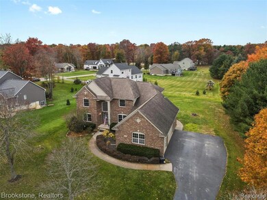 Aerial view of residential area