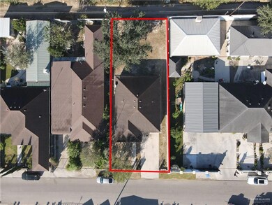 Aerial overview of property's location featuring property boundaries highlighted