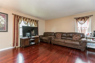 Living room from upper hall