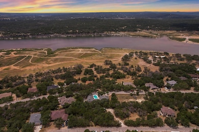 Aerial view at dusk of a water view