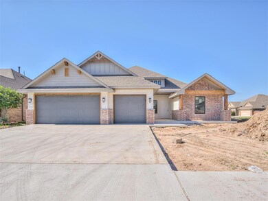 Craftsman inspired home featuring a garage