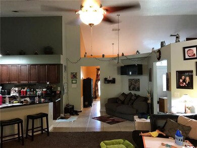 Large kitchen opens to family room