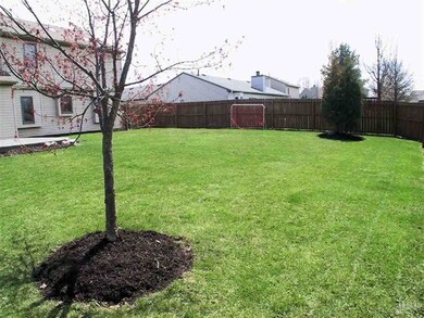 Great fenced backyard with easy to maintain landsc