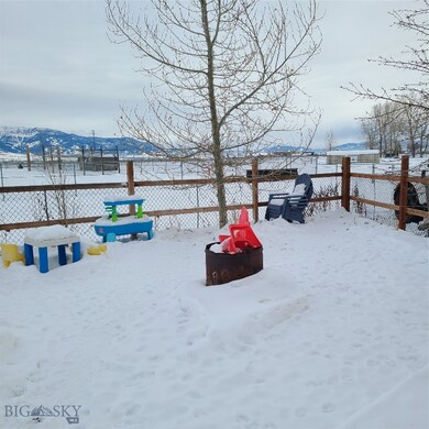 Fire pit on concrete patio