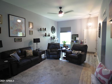 Front room looking at front door