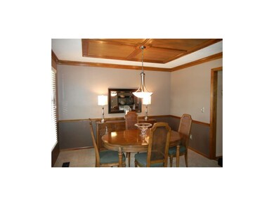 Beautiful woodwork in the dining room