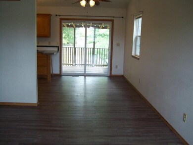 Living, Dining combo. Sliding door to deck