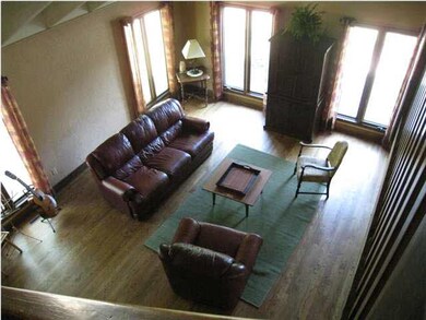 Overlooking the living room from balcony.