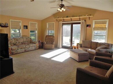 Family room addition with cathedral ceiling and sl