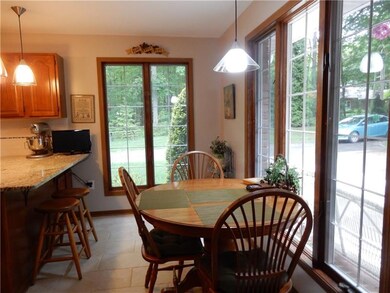Kitchen overlooking patio