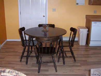Dining area off the kitchen
