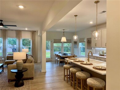View of Kitchen with Large Center Island