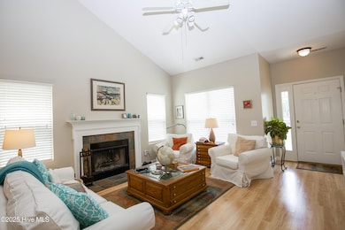 Fireplace in living room