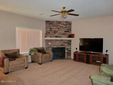 Cozy corner fireplace