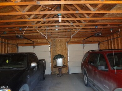 HUGE double garage