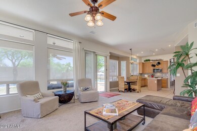 Family Room Opens to Kitchen